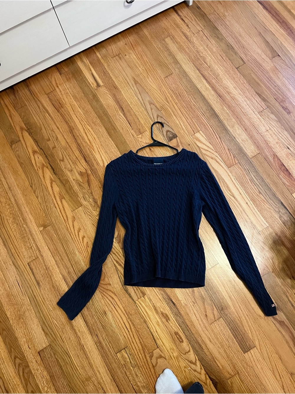 Polo by Ralph Lauren Navy Cable-Knit Crewneck Sweater